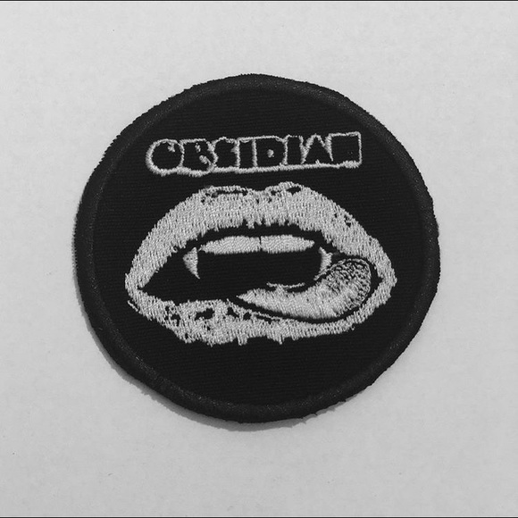 Vampire fangs patch from band OBSIDIAN - Picture 2 of 10